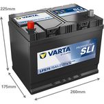 812071 / 81270 Varta Hobby Leisure Battery A27 / LFS75 12V 75Ah